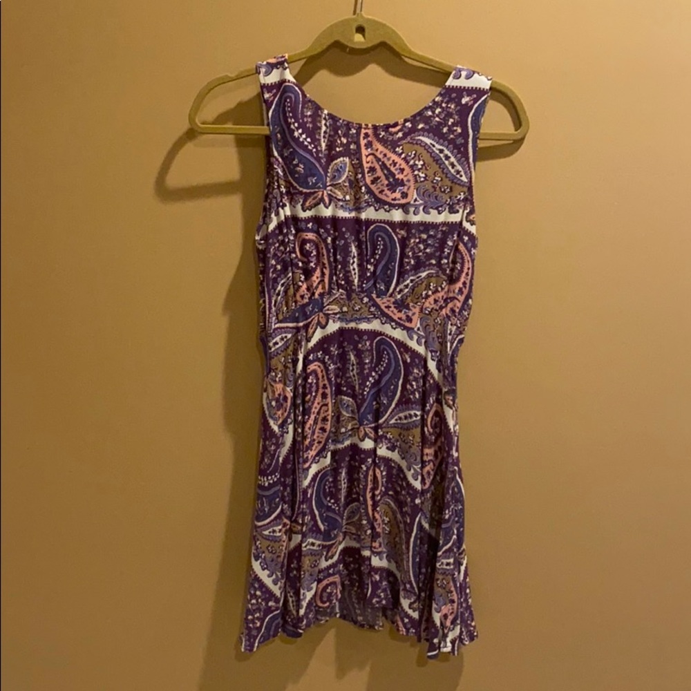 Free people paisley print skater dress